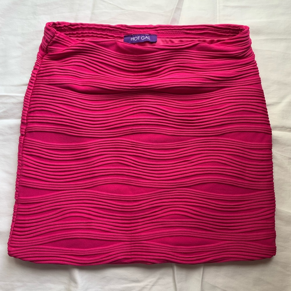 Hot Gal Bright Pink Barbie Skirt